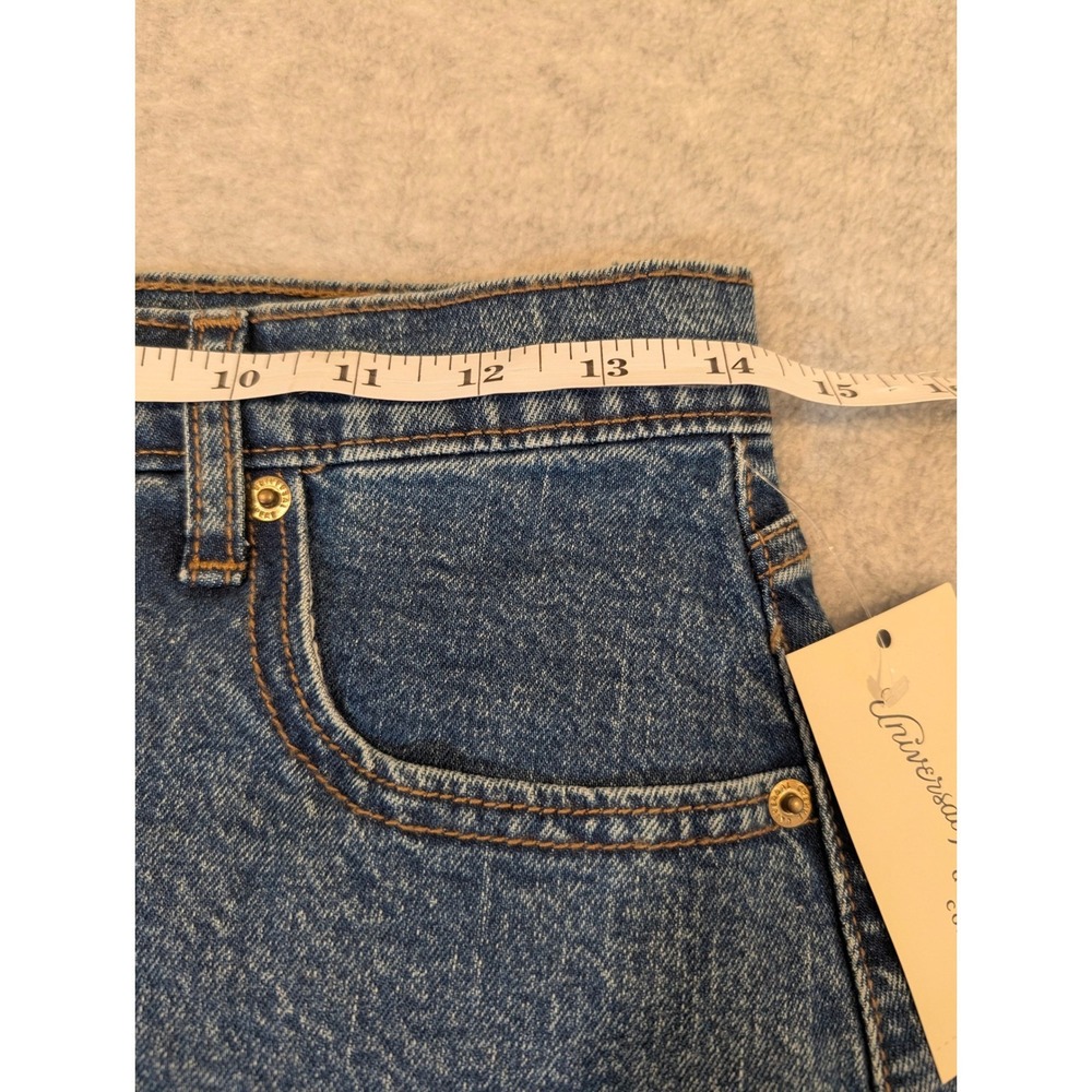 Universal Thread Denim Midi Skirt Size 2 Button Front Blue Jean Skirt NWT - Picture 8 of 9